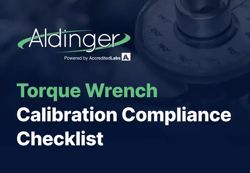 Torque Wrench Calibration Compliance Checklist